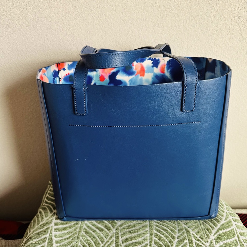 Beautiful Blue Tote - Loeffler Randal open Tote